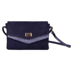 Maradji Blue Suede Printed Hand Bag Purse